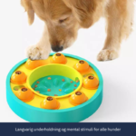 Mat godbitdispenser interaktiv underholdning for hund saktegående mating for hund