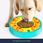 Mat godbitdispenser interaktiv underholdning for hund saktegående mating for hund
