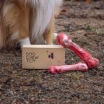 Holdbar tyggeleke for hund i 100% naturgummi