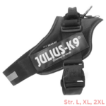 julius-k9 powerharness hundesele svart i størrelse large, xl, 2xl