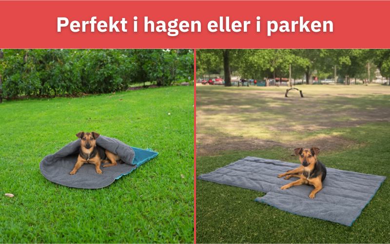 Trixie hundesovepose passer perfekt i parken eller i hagen. Passer også innendørs.