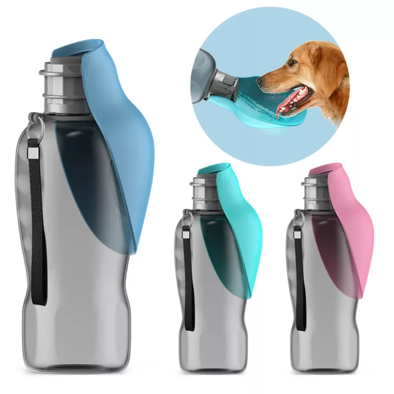 800ml Portable Dog Water Bottle For Small Medium Big Dogs Outdoor Travel Drinking Bowl Puppy Cat