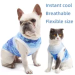 Spring Cooling Summer Pet Clothing Puppy Cool Dog Strap Cat Vest Instant Cooling Bulldog Pet Clothes 4