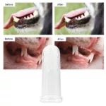 2/1pcs Super Soft Pet Finger Toothbrush Cat Dog Silica gel Brush Bad Breath Tartar Teeth Care Tool Dog Cat Cleaning Pet Supplies 5