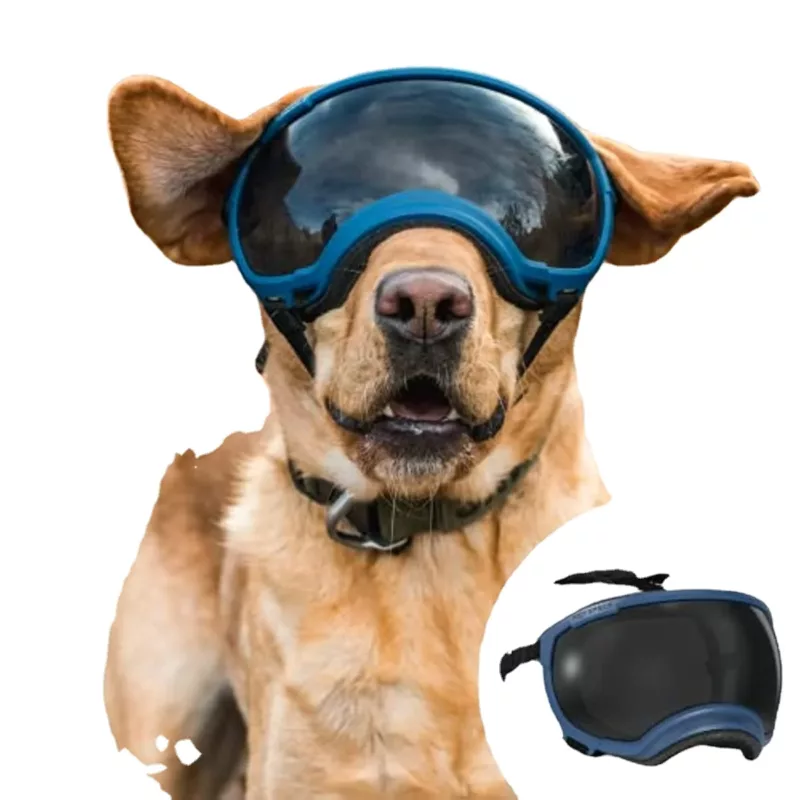 ATUBAN Dog Goggles Anti UV Strong Impact Resistance Adjustable Elastic Puppy Large Breed Dog Goggles Breathable