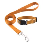 Classic Solid Pet Dog Collar Basic Nylon Dog Cat Collars for Small Medium Dogs Can Match Leash & Harness with Quick Snap Buckle 3