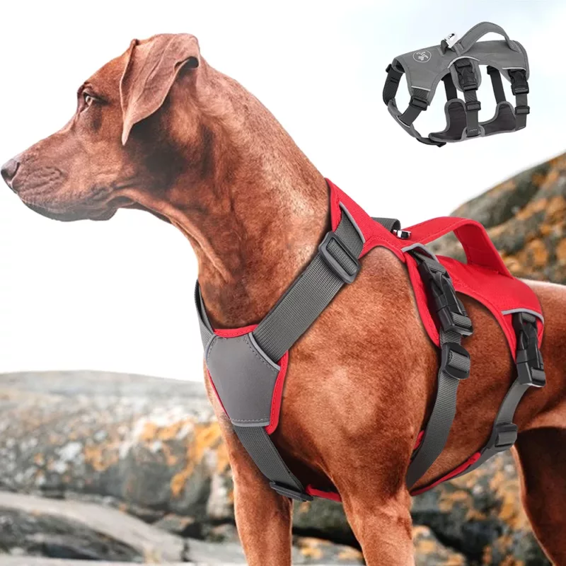 No Pull Small Medium Large Big Dog Harness Vest Nylon Adjustable Reflective Waterproof Pet Walking Training