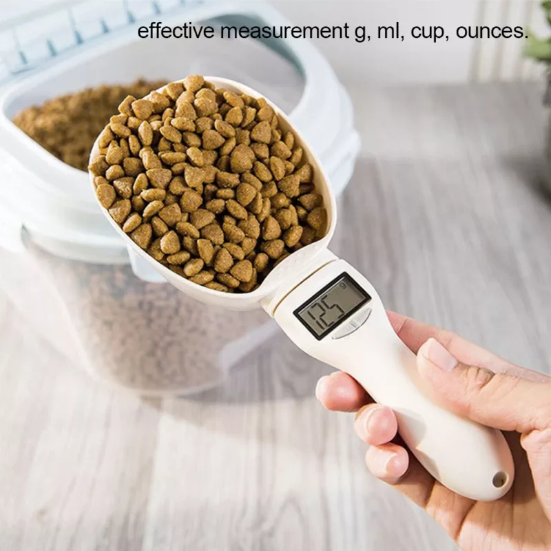 Pet Food Measuring Scoop Electronic Dog Cat Food Measuring Cup Digital Spoon Scale Kitchen Food Scale 6