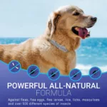 SEISSO Dogs Mosquitoe Repellent Collar Pet Antiparasitic Anti Flea Tick Collar For Small Large Dog Cat Leash RetractabAccessorie 3