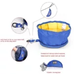1100ML Big Volume Dog Drinking Container Foldable Dog Water Bowl Food Storage Bag Outdoor Hiking Travel Folding Pet Bowl 4