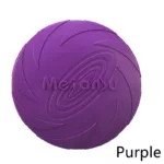 Dog Toy Flying Disc Silicone Material Sturdy Resistant Bite Mark Repairable Pet Outdoor Training Entertainment Throwing Type Toy 5