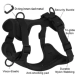 Double Dog Leash PVC Comfortable and breathable Dog Harness and leash set Adjustable Chest Strap Collars-f- Harnesses & Leashes 4