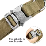 Durable Military Tactical Dog Collar Adjustable Pet Nylon Training Rottweiler Dog Collar For Medium Large Dogs German Shepard 6