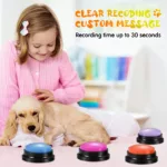 Funny Dog Recordable Pet Toys Travel Talking Pet Starters Pet Speaking Buttons Portable Cute Pet Supplies Communication Dog 2