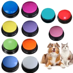 Funny Dog Recordable Pet Toys Travel Talking Pet Starters Pet Speaking Buttons Portable Cute Pet Supplies Communication Dog 1
