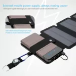 Outdoor Multifunctional Portable Solar Charging Panel Foldable 5V 1A USB Output Device Camping Tool High Power Output 3