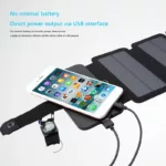 Outdoor Multifunctional Portable Solar Charging Panel Foldable 5V 1A USB Output Device Camping Tool High Power Output 4